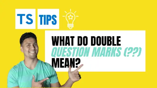 TypeScript Double Question Marks What It Means Become A 